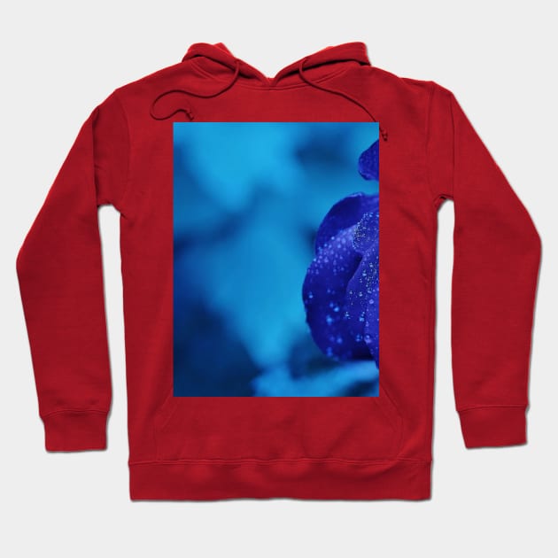 Blue rose Hoodie by Rivas Teepub Store